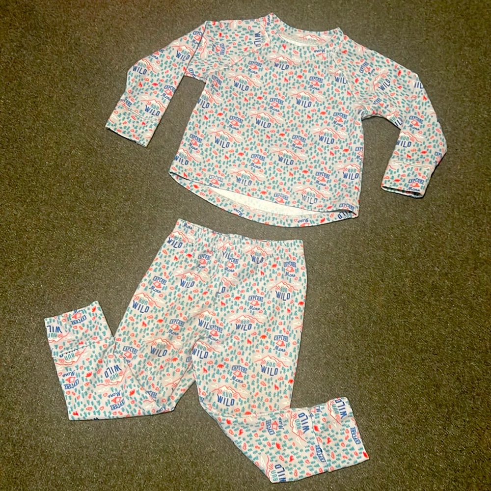 2T LL Bean long underwear set.